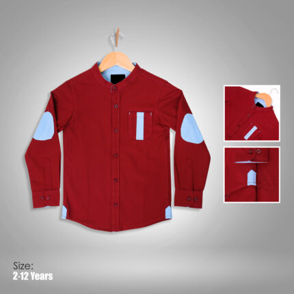 Boy's Red Long Sleeve Shirt