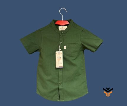 Boy's Green Short Sleeve Shirt